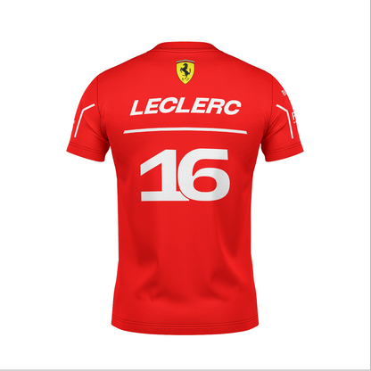 Camiseta Dryfit Ferrari Leclerc Vermelho 2025