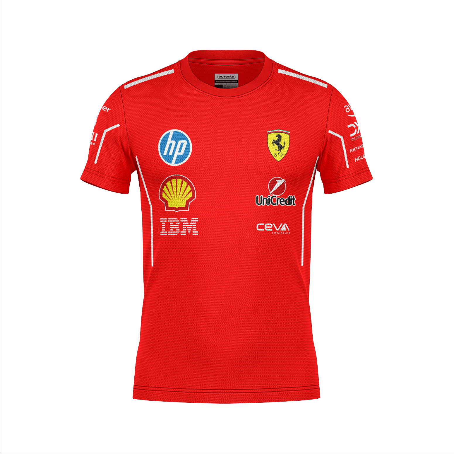 Camiseta Dryfit Ferrari Equipe Vermelho 2025