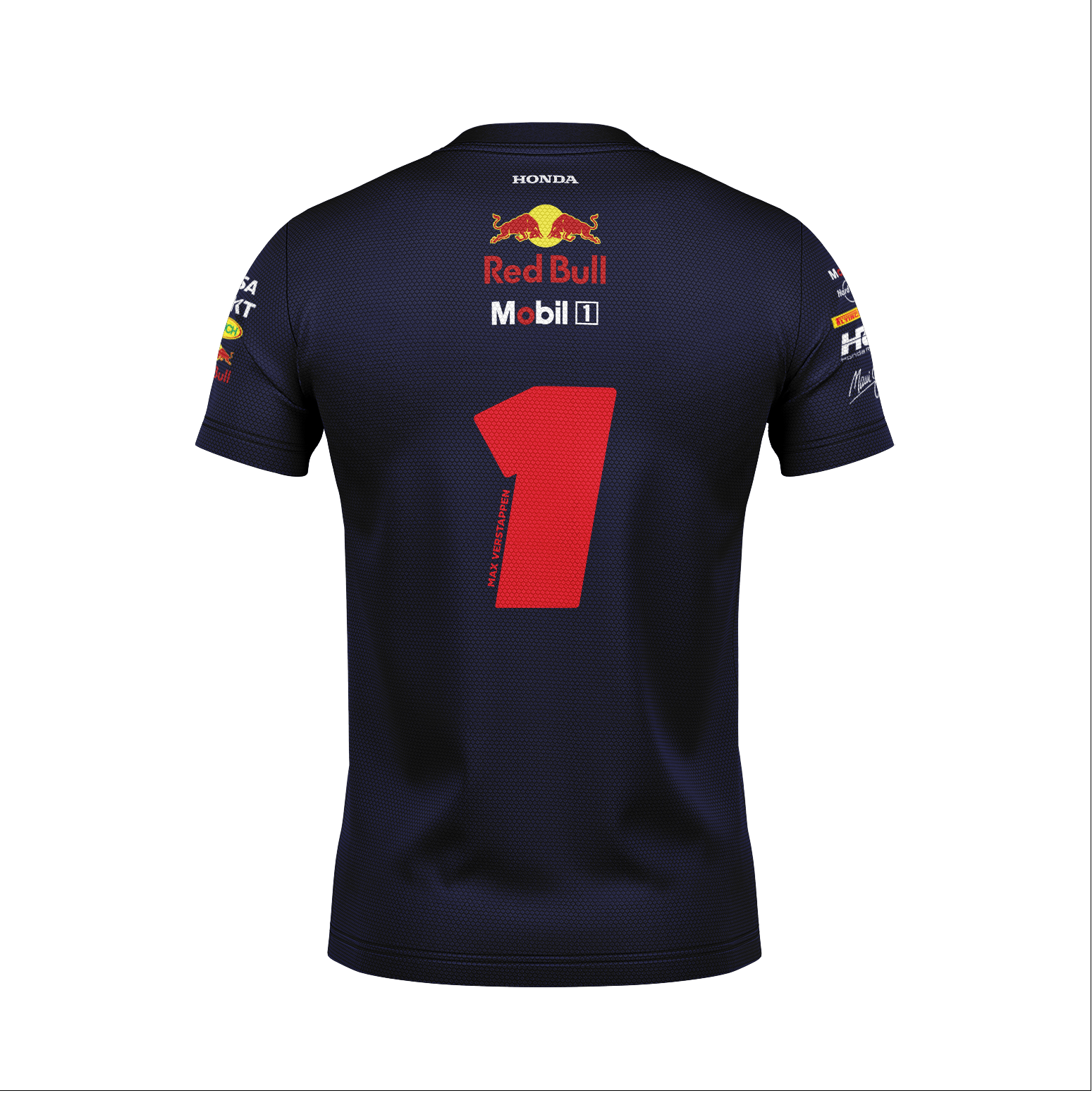 Camiseta Dryfit Red Bull Max Verstappen Azul Marinho 2025