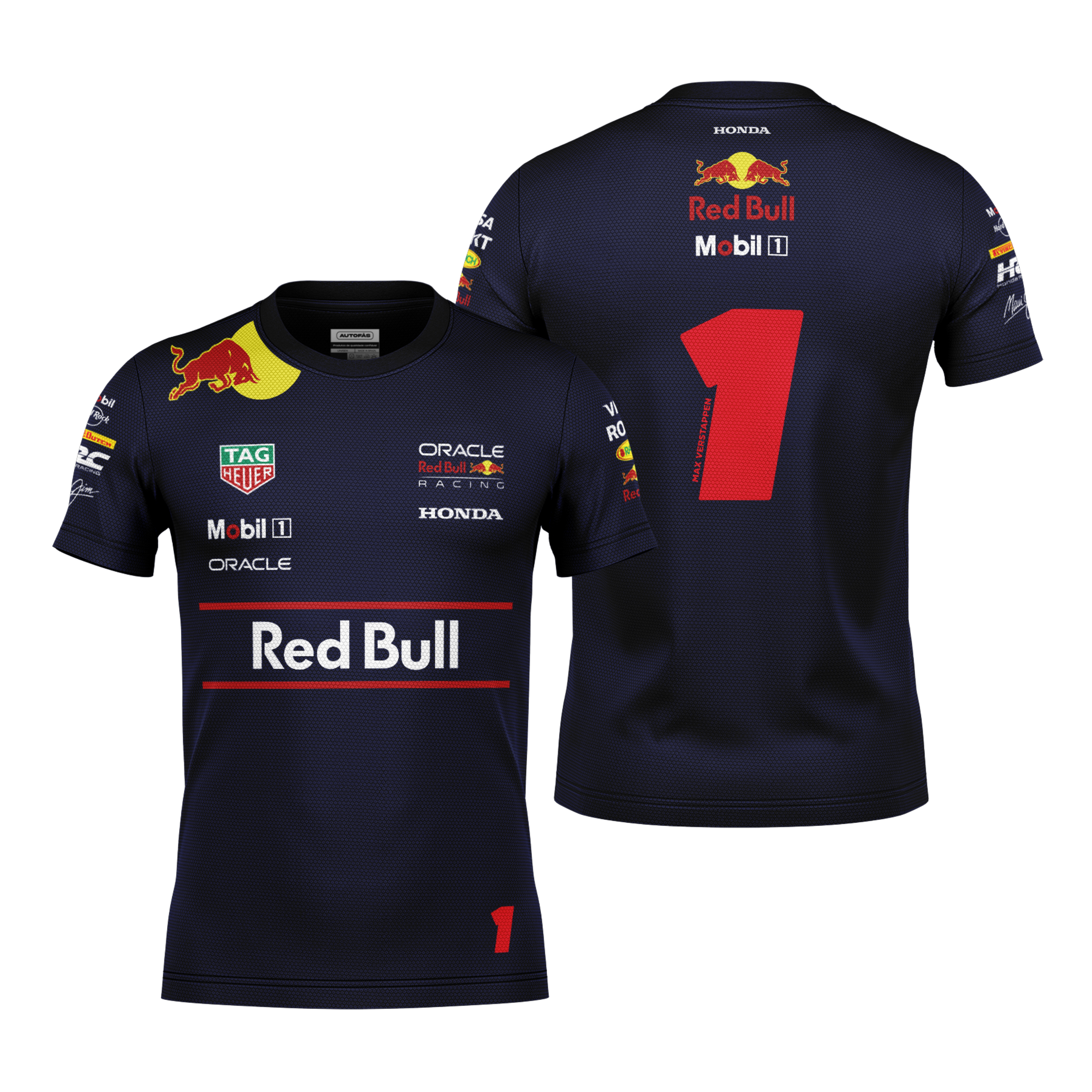 Camiseta Dryfit Red Bull Max Verstappen Azul Marinho 2025