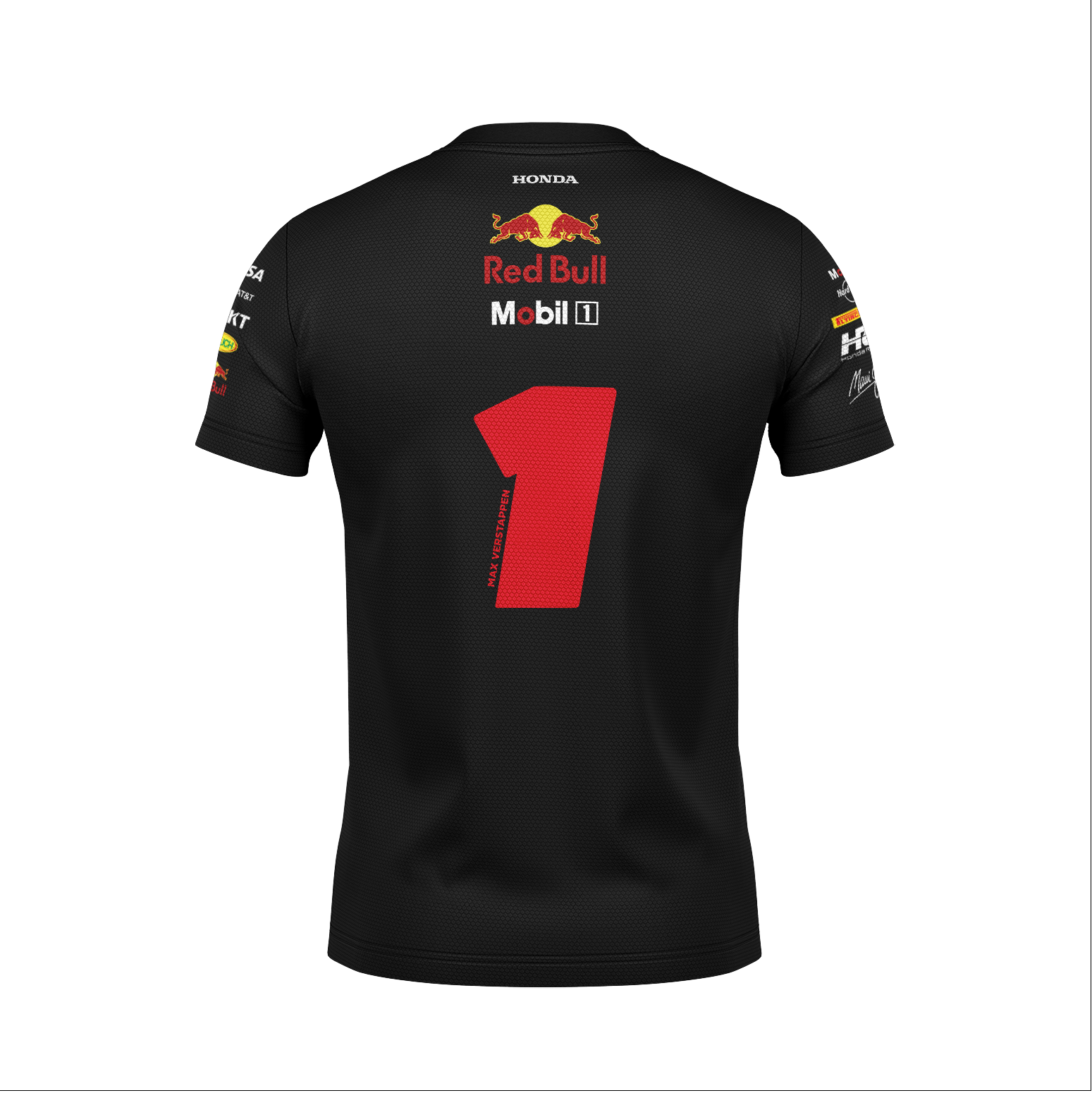 Camiseta Dryfit Red Bull Max Verstappen Preto 2025