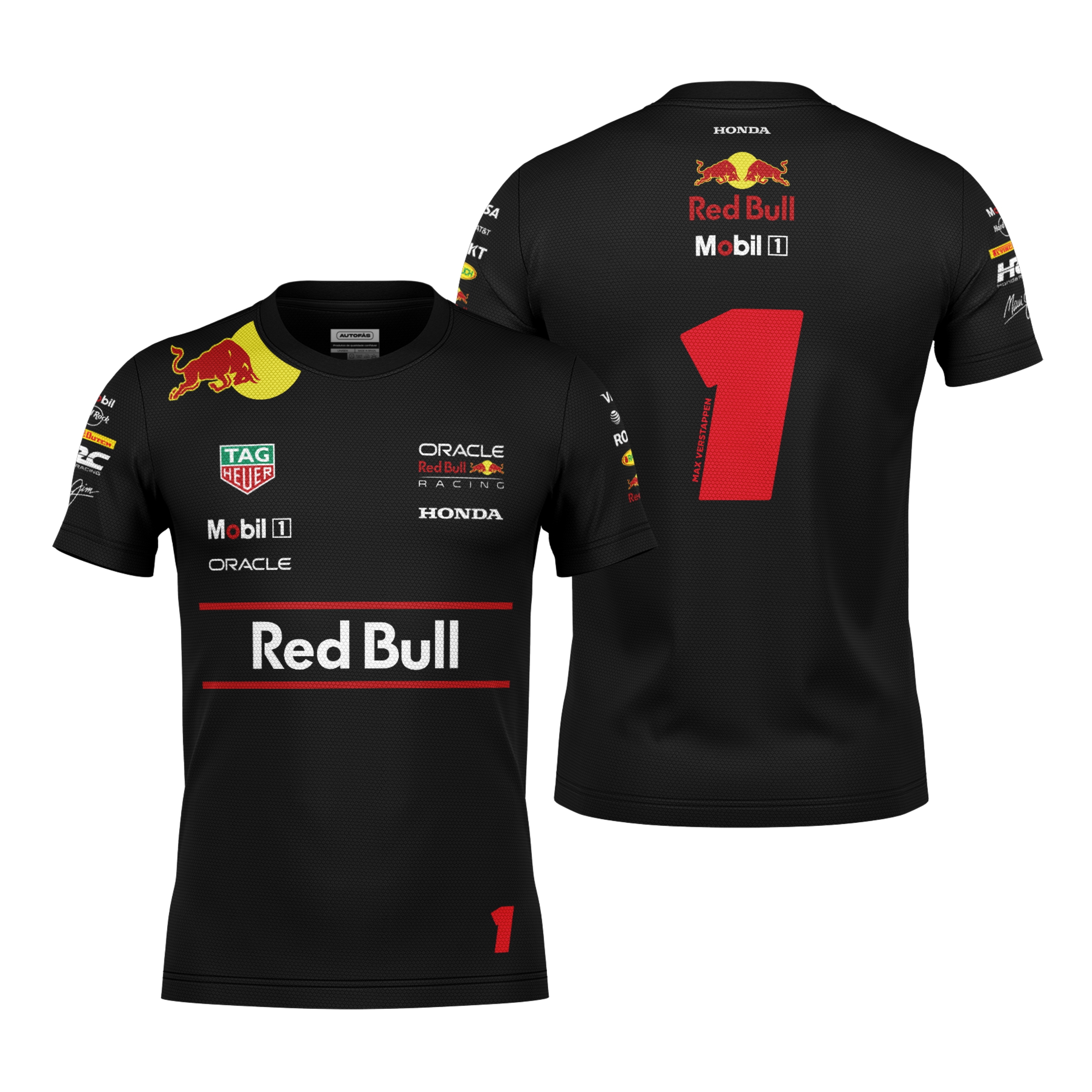 Camiseta Dryfit Red Bull Max Verstappen Preto 2025