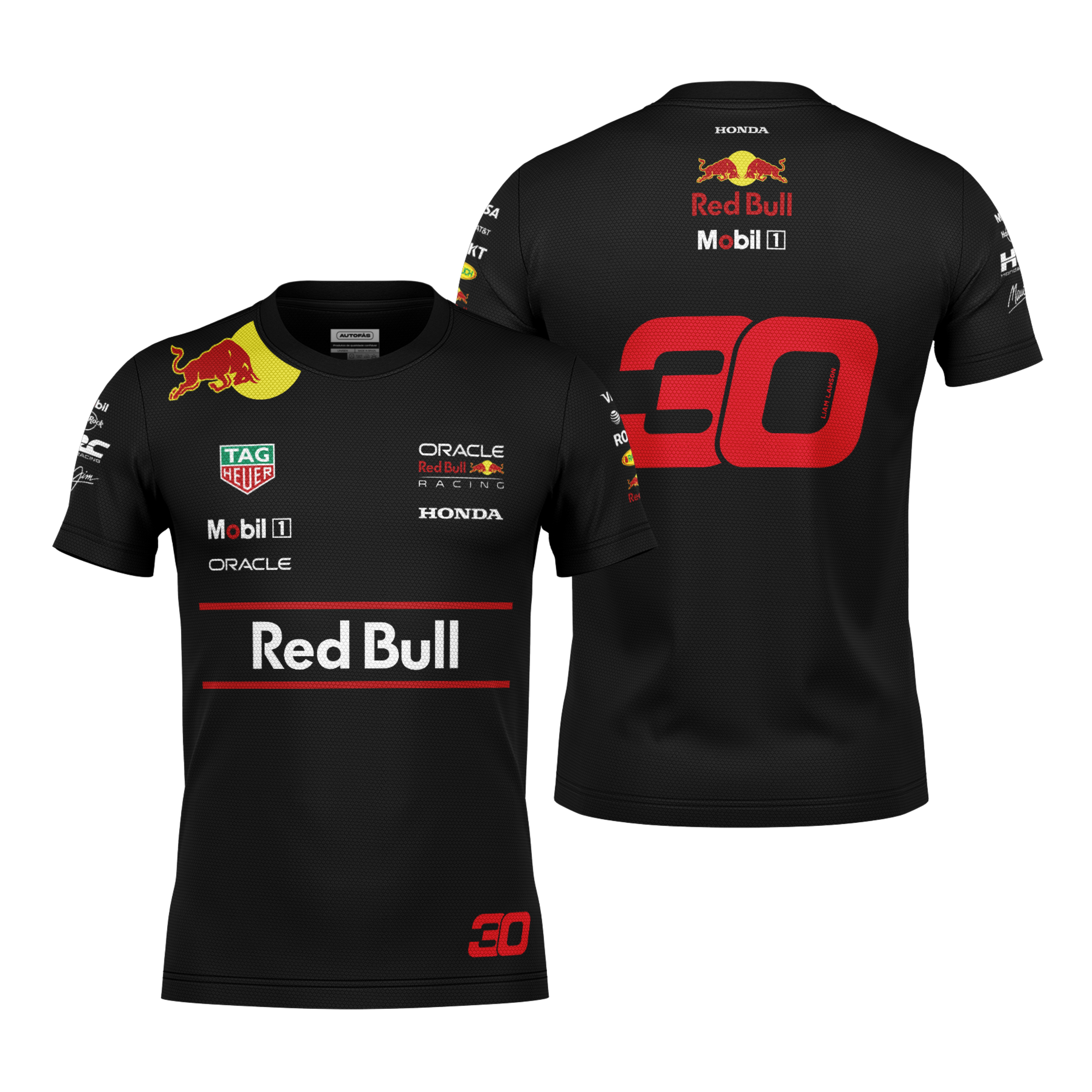 Camiseta Dryfit Red Bull Lian Lawson Preto 2025