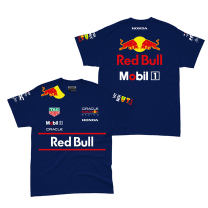 Camiseta Algodao Red Bull Equipe Azul Marinho 2025