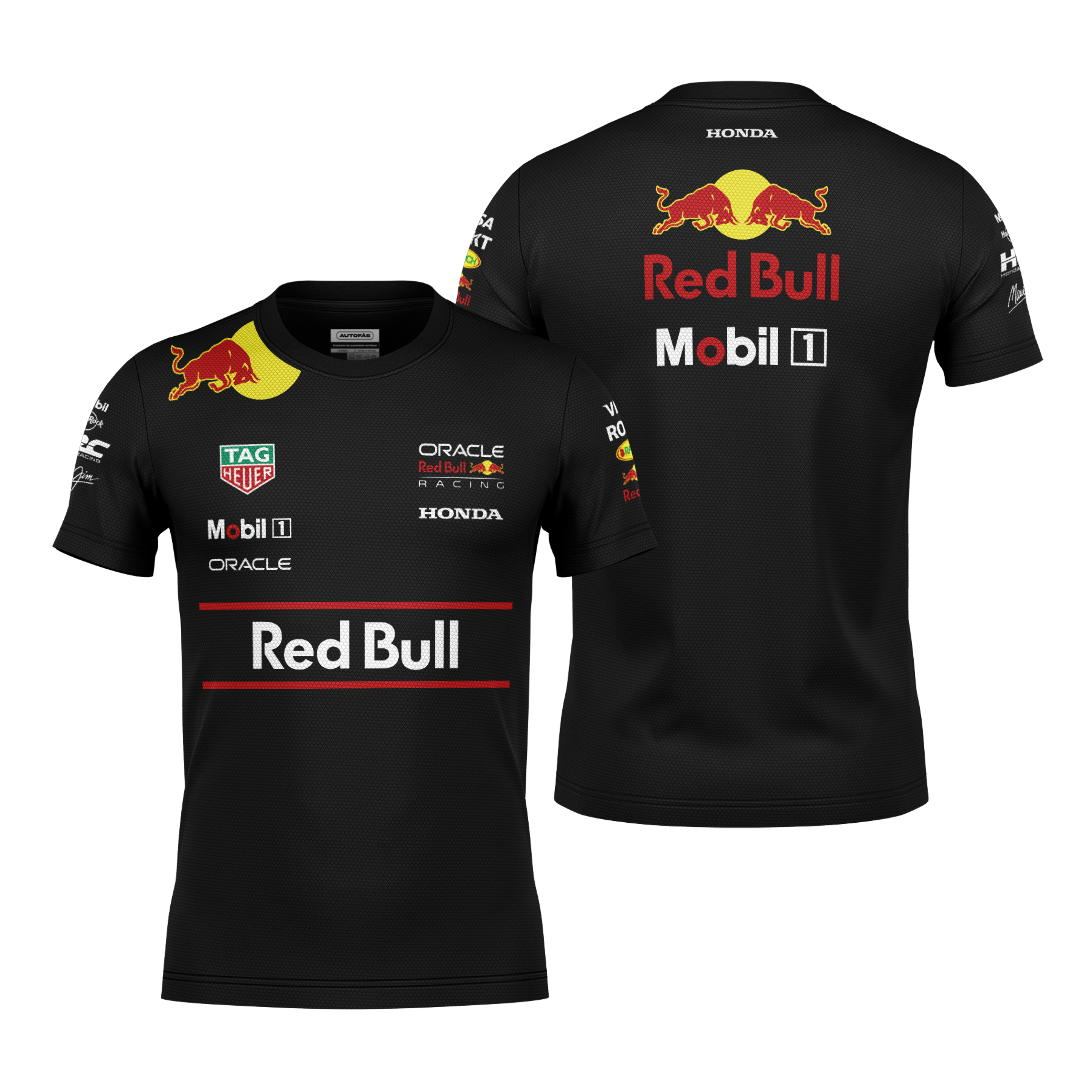 Camiseta Dryfit Red Bull Equipe Preto 2025