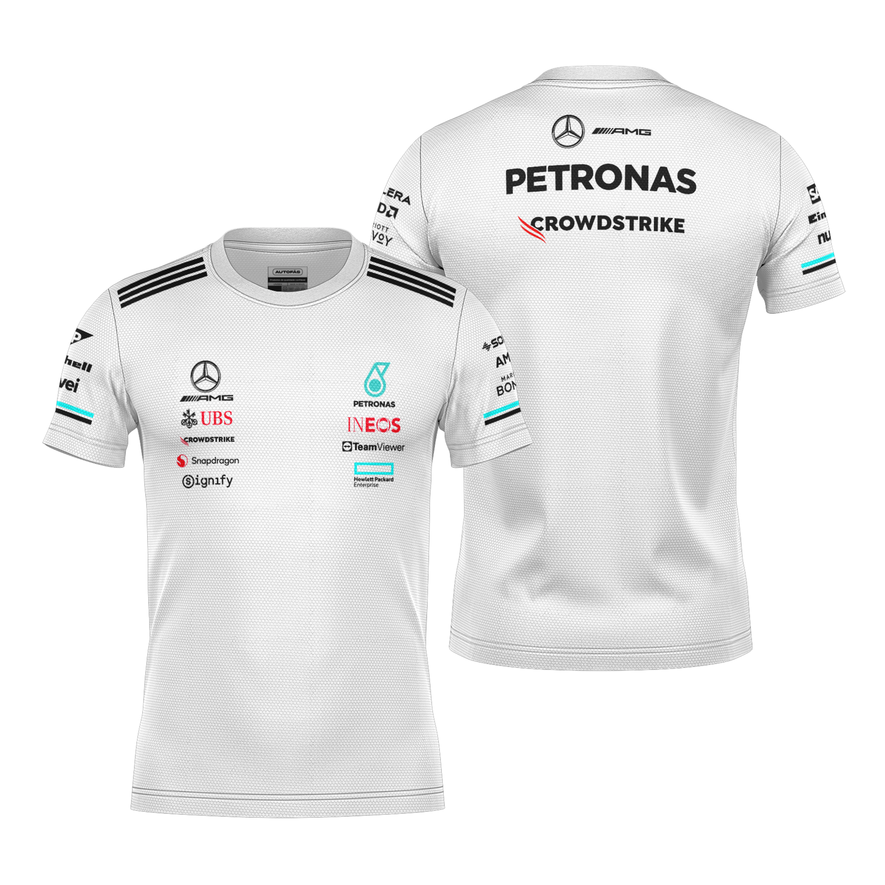 Camiseta Dryfit Mercedes Equipe Branco 2025