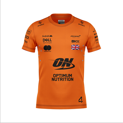 Camiseta Dryfit Mclaren Lando Norris Laranja 2025