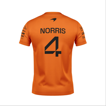 Camiseta Dryfit Mclaren Lando Norris Laranja 2025