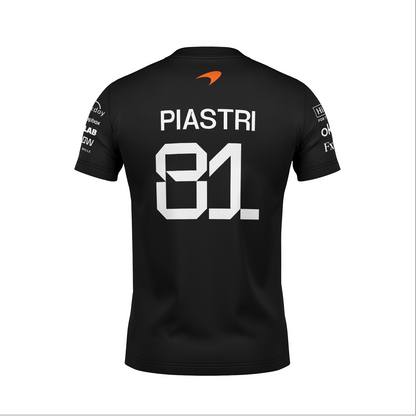 Camiseta Dryfit Mclaren Oscar Piastri Preto 2025