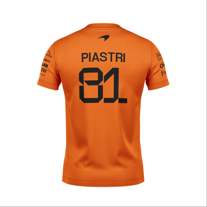 Camiseta Dryfit Mclaren Oscar Piastri Laranja 2025