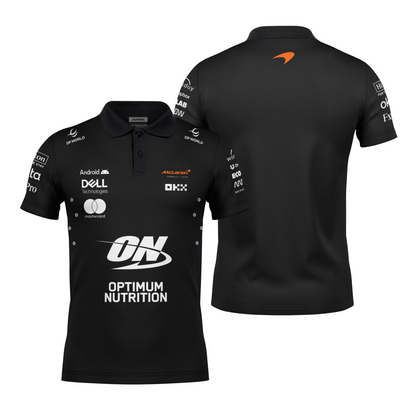 Camiseta Polo Mclaren Equipe Preto 2025