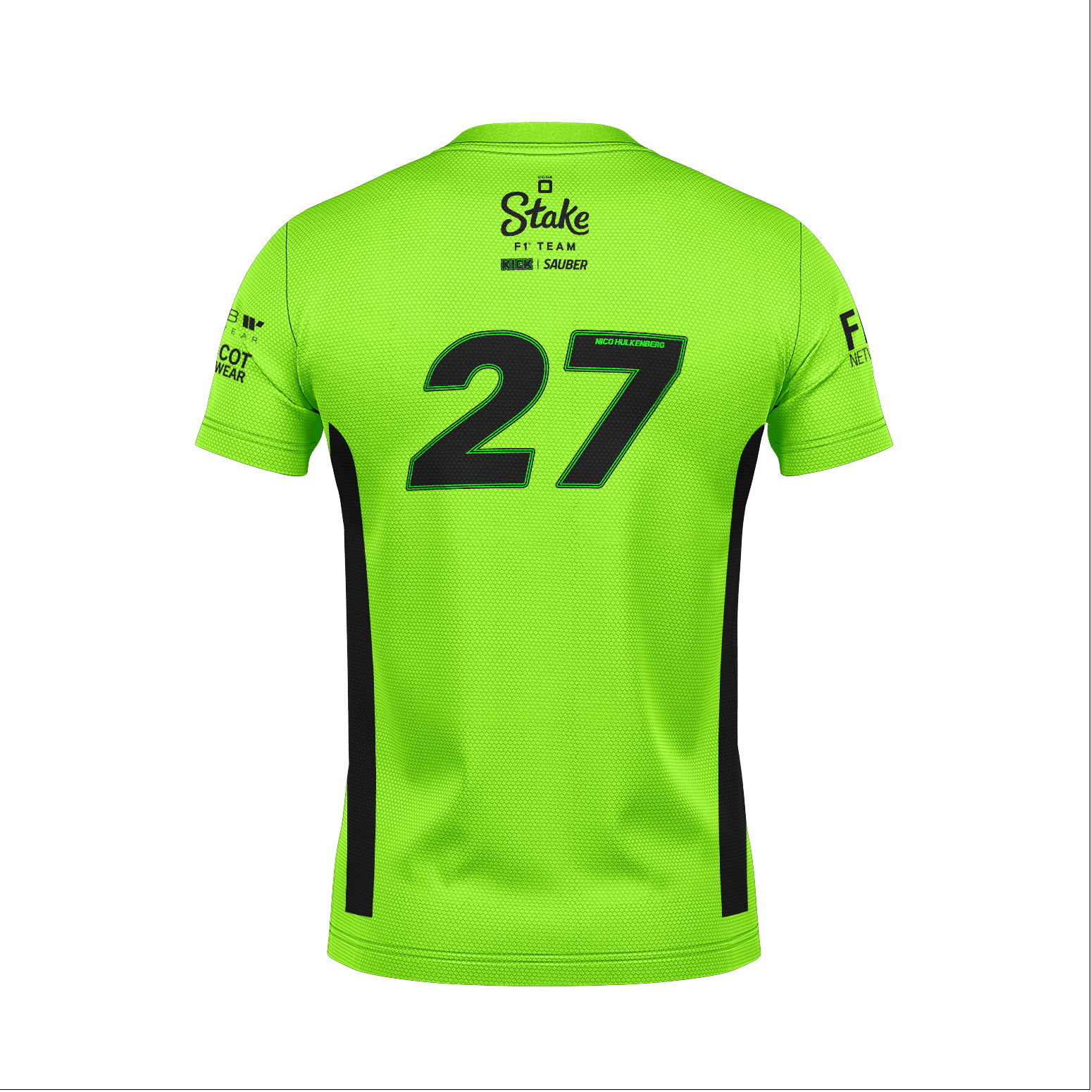 Camiseta Dryfit Stake Sauber Hulkenberg Verde Neon 2025