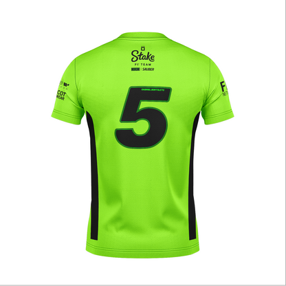 Camiseta Dryfit Stake Sauber Bortoleto Verde Neon 2025