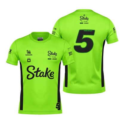 Camiseta Dryfit Stake Sauber Bortoleto Verde Neon 2025