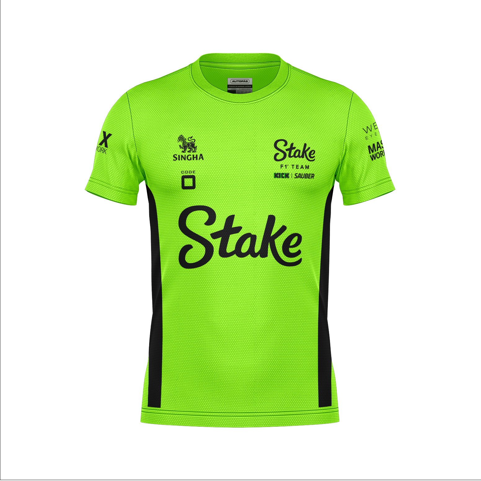 Camiseta Dryfit Stake Sauber Equipe Verde Neon 2025