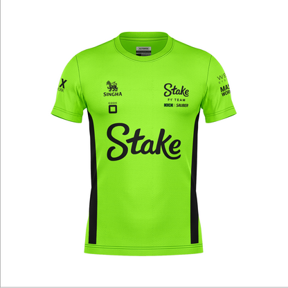 Camiseta Dryfit Stake Sauber Equipe Verde Neon 2025