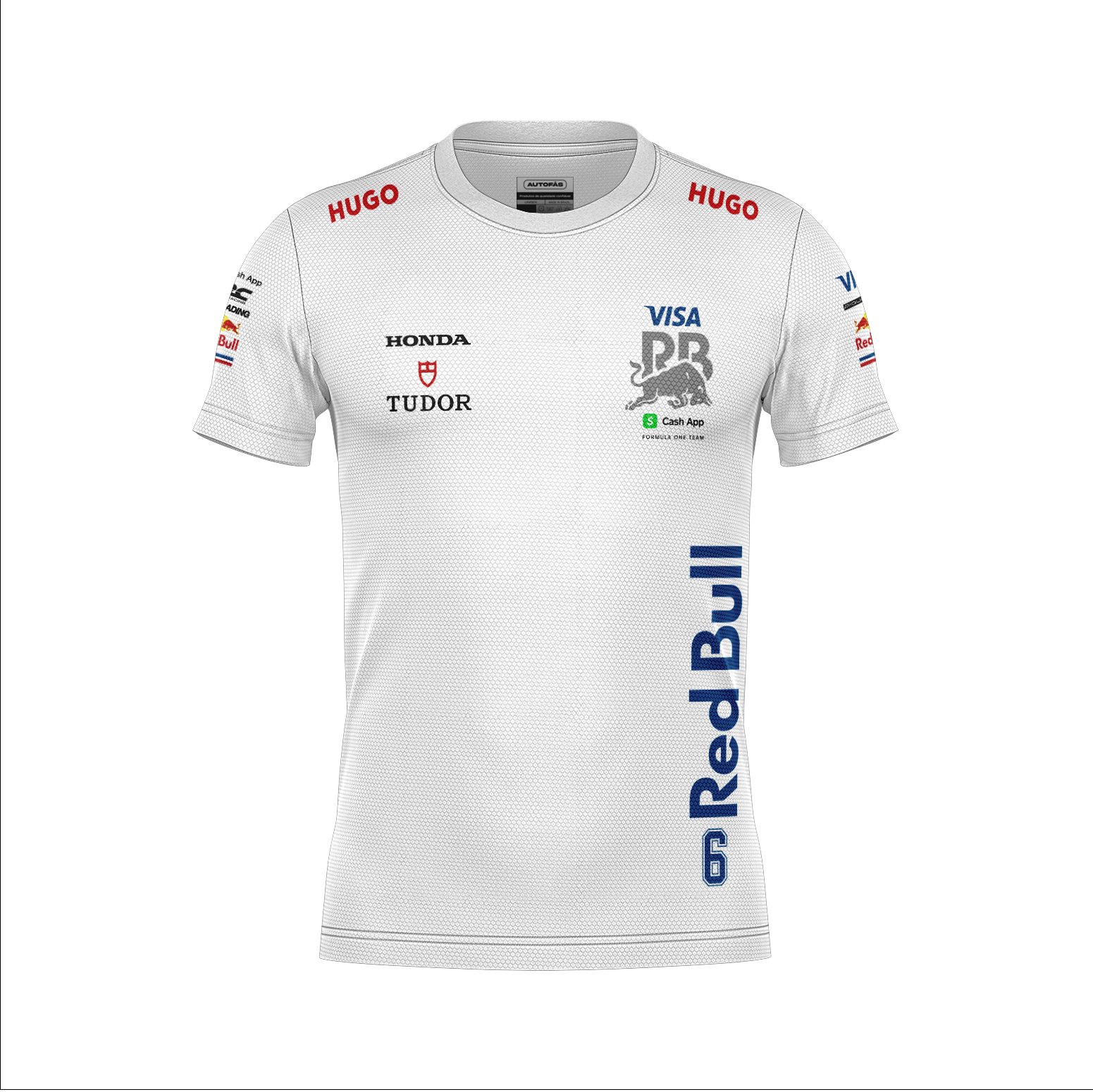 Camiseta Dryfit Racing Bulls  Isack Hadjar Branco 2025