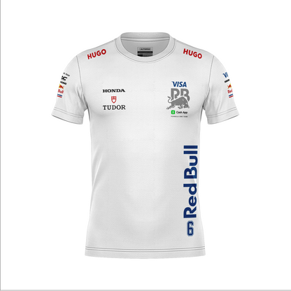 Camiseta Dryfit Racing Bulls  Isack Hadjar Branco 2025