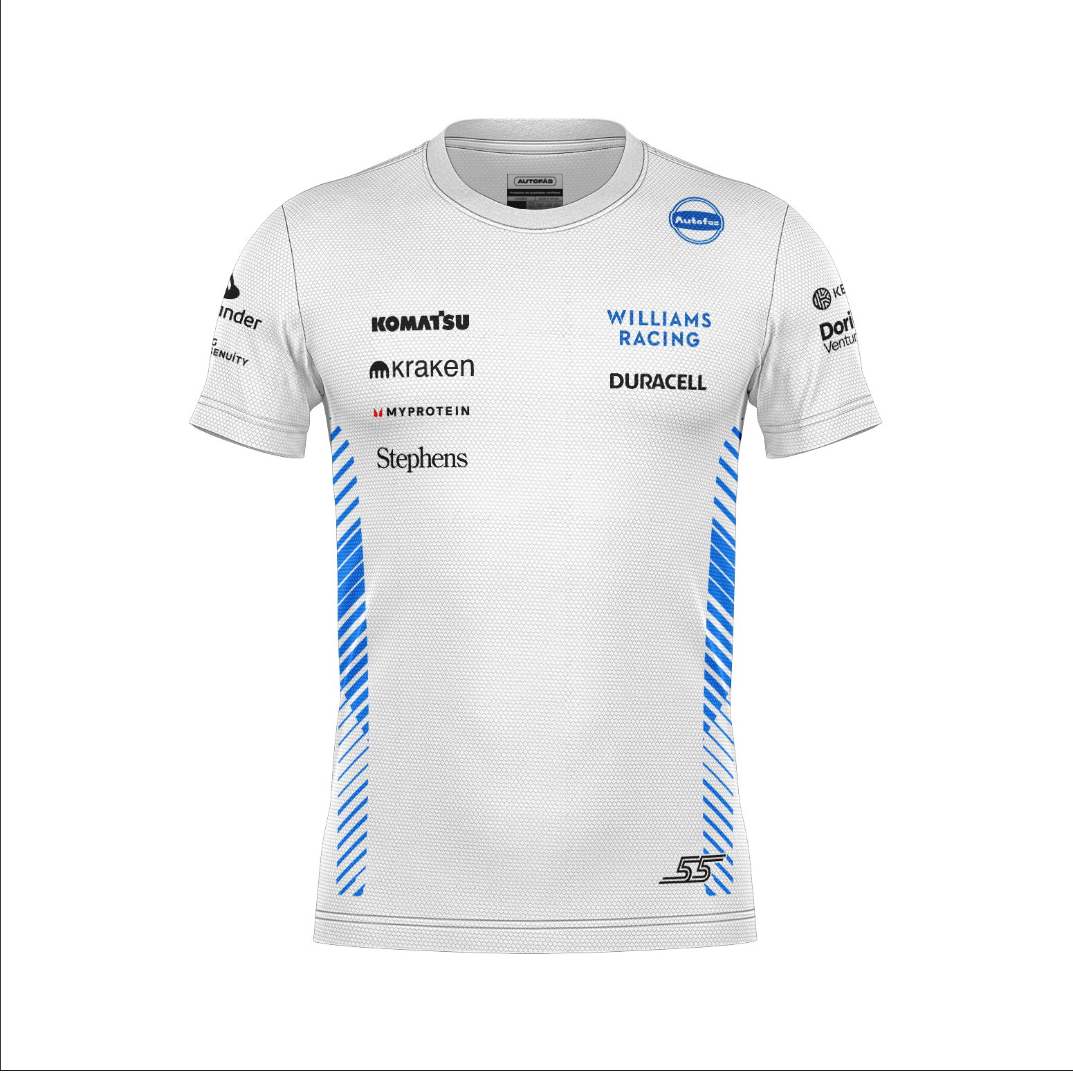 Camiseta Dryfit Williams Carlos Sainz Branco 2025