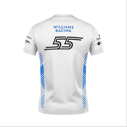 Camiseta Dryfit Williams Carlos Sainz Branco 2025