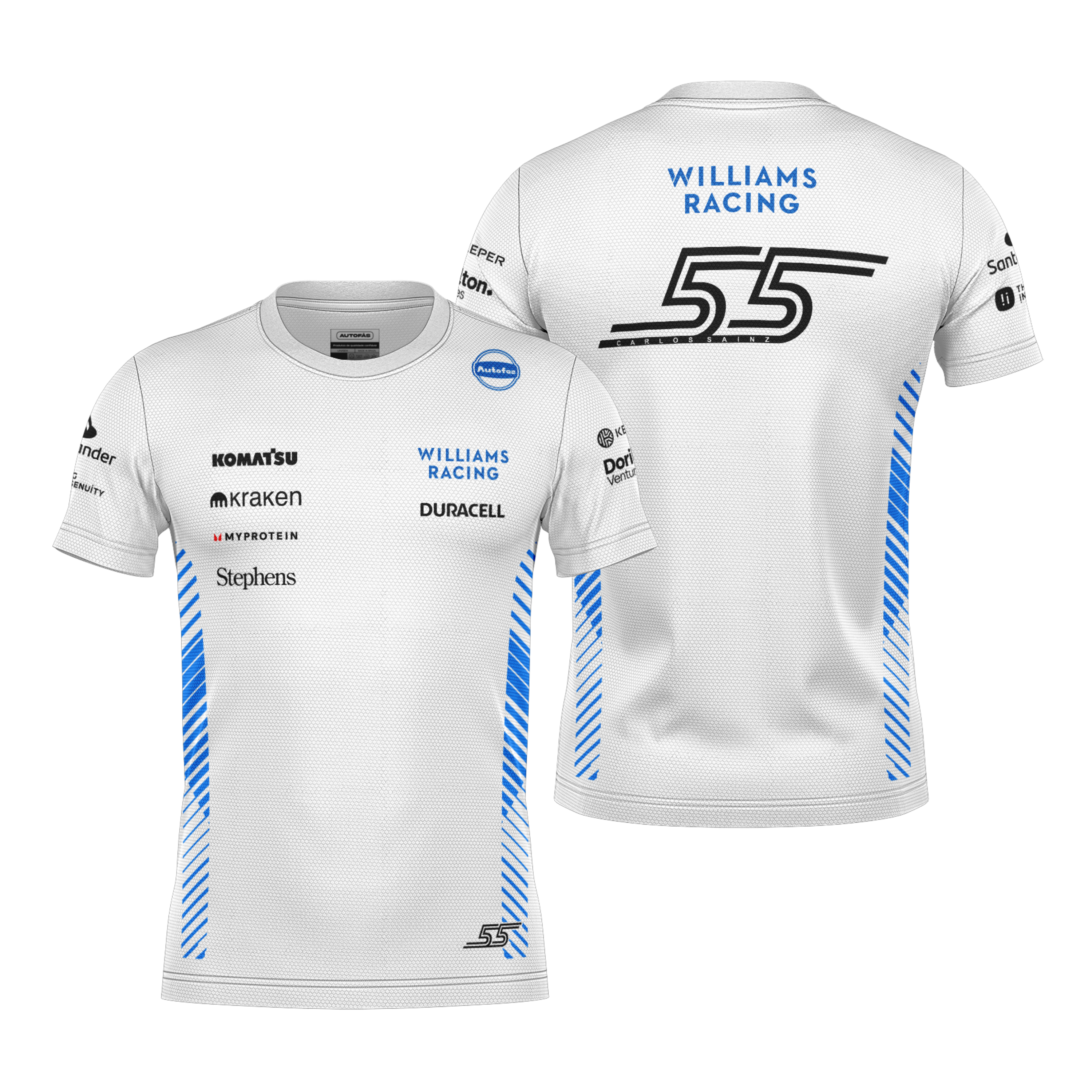 Camiseta Dryfit Williams Carlos Sainz Branco 2025