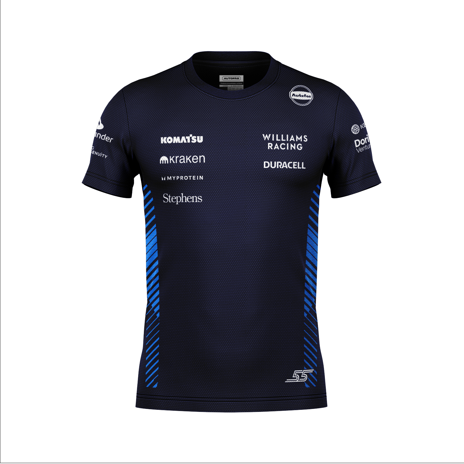 Camiseta Dryfit Williams Carlos Sainz Azul Marinho 2025