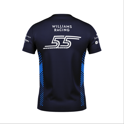 Camiseta Dryfit Williams Carlos Sainz Azul Marinho 2025