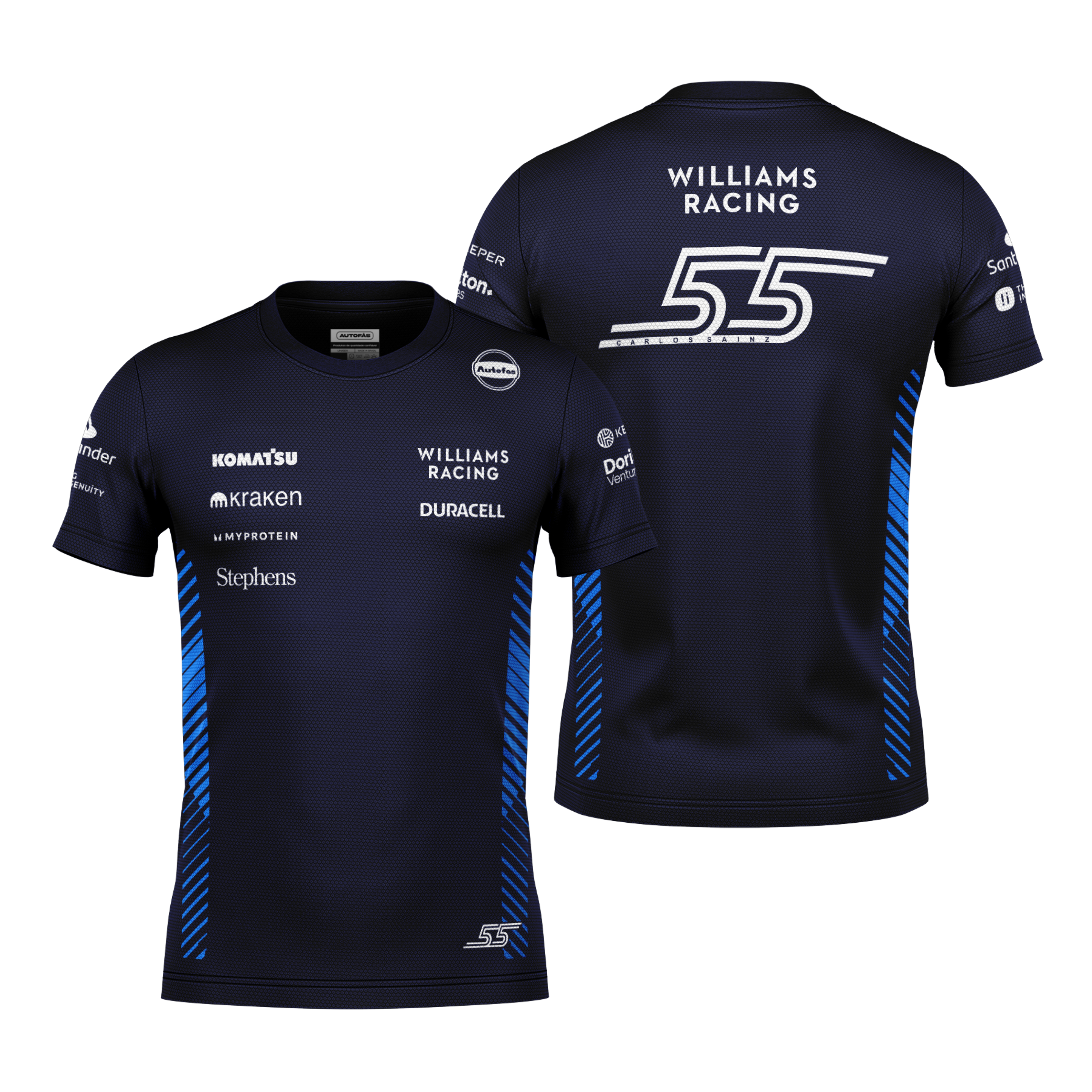 Camiseta Dryfit Williams Carlos Sainz Azul Marinho 2025