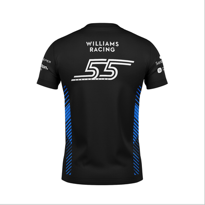 Camiseta Dryfit Williams Carlos Sainz Preto 2025