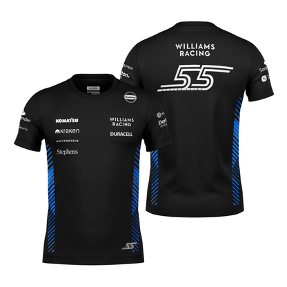 Camiseta Dryfit Williams Carlos Sainz Preto 2025