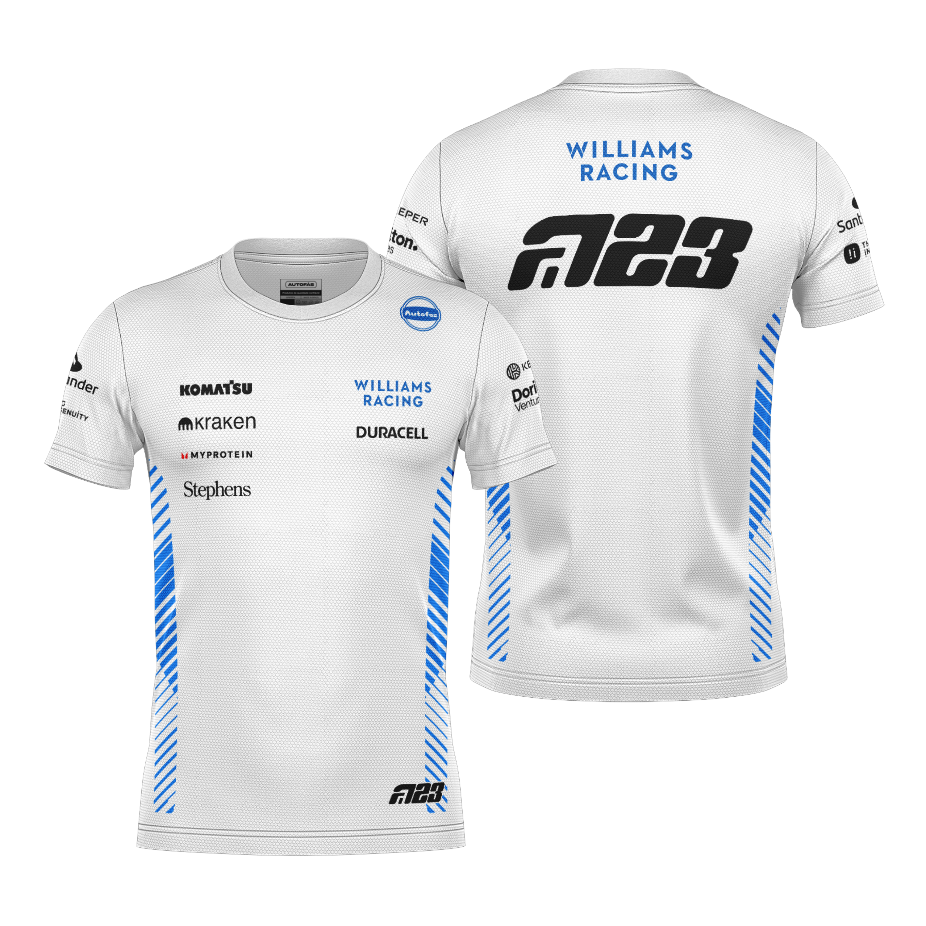 Camiseta Dryfit Williams Alex Albon Branco 2025