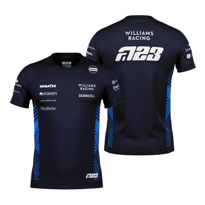 Camiseta Dryfit Williams Alex Albon Azul Marinho 2025