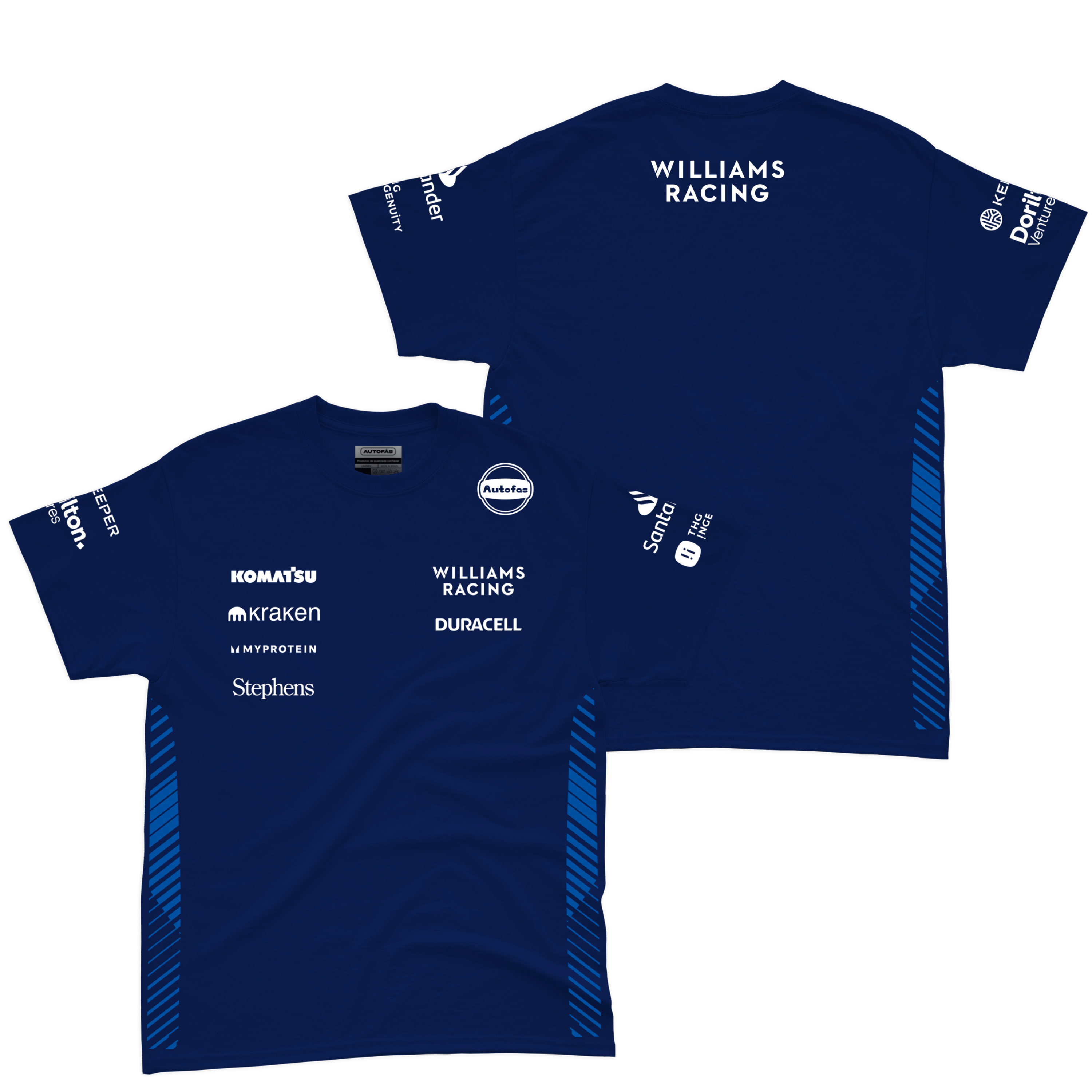 Camiseta Algodao Williams Equipe Azul Marinho 2025