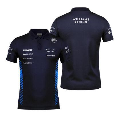 Camiseta Polo Williams Equipe Azul Marinho 2025