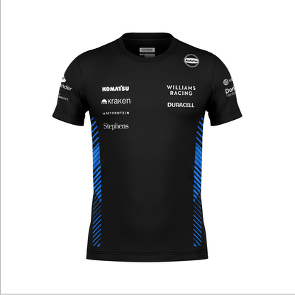 Camiseta Dryfit Williams Equipe Preto 2025