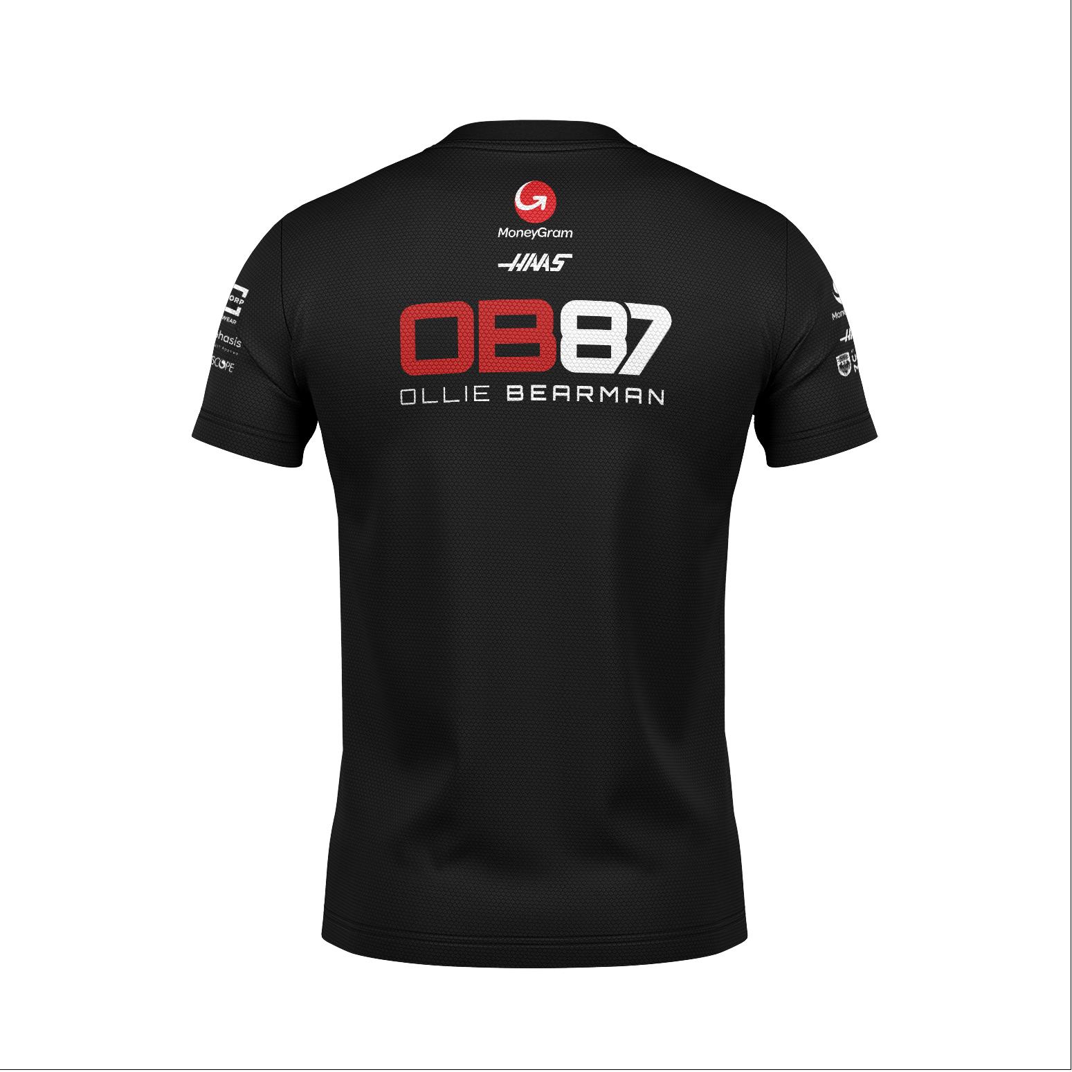 Camiseta Dryfit Haas Oliver Bearman Preto 2025