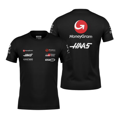 Camiseta Dryfit Haas Equipe Preto 2025