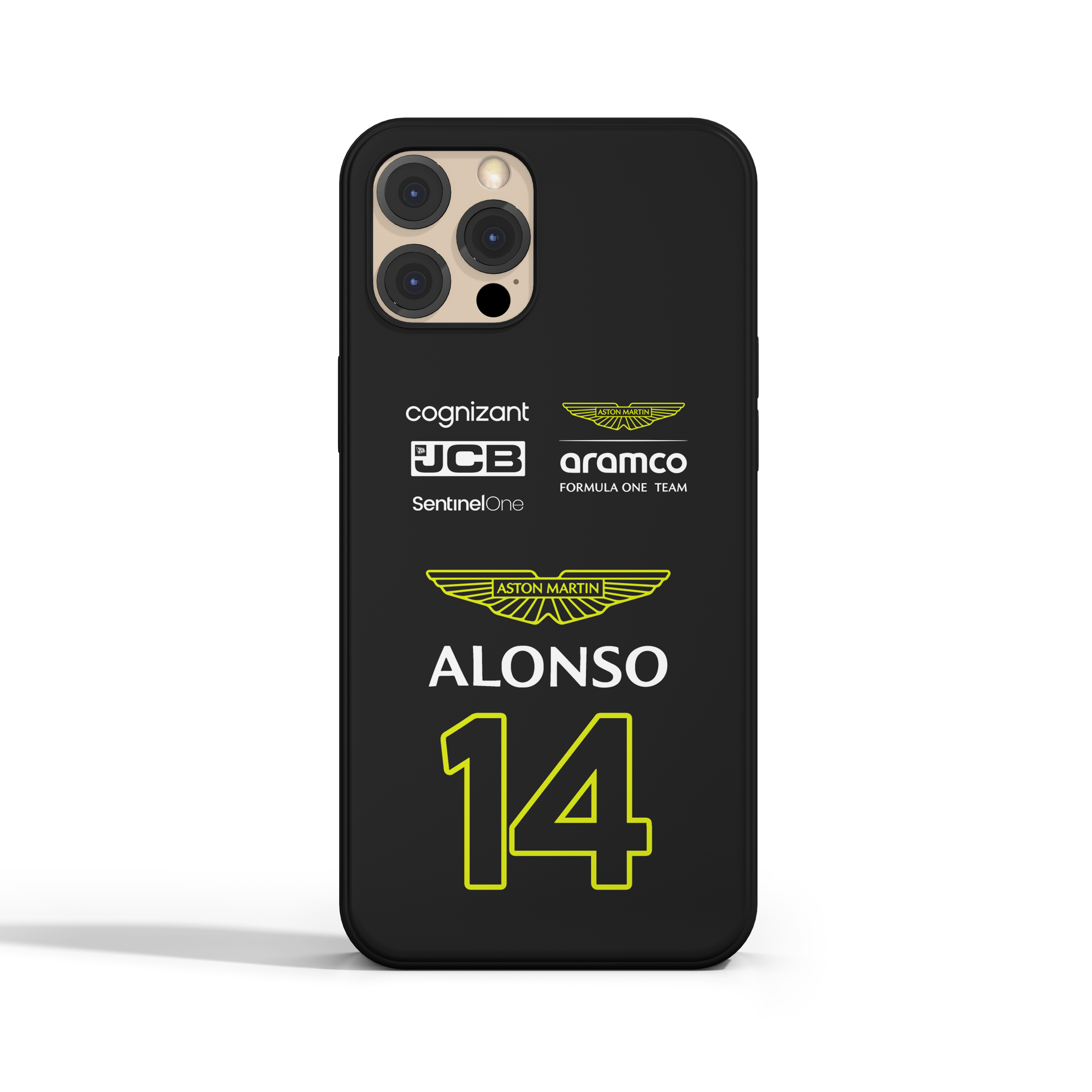 Case Aston Martin Preta 2024 Fernando Alonso
