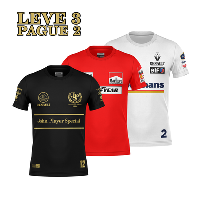 Combo do Chefe - 3 Camisetas Dryfit - Lótus, Mclaren, Williams