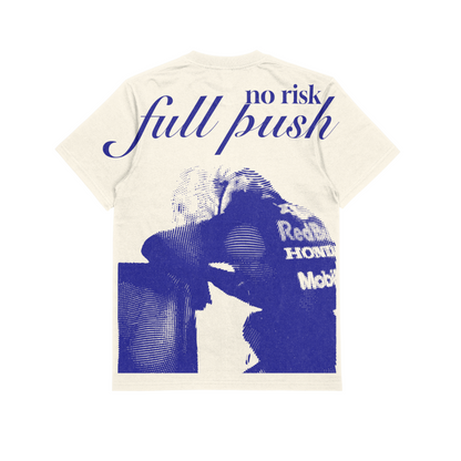 Camiseta Oversized Max Verstappen No Risk Full Push 1 - Off White