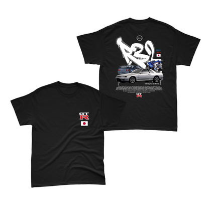 Camiseta Nissan Skyline GT-R R32 V4 Preta