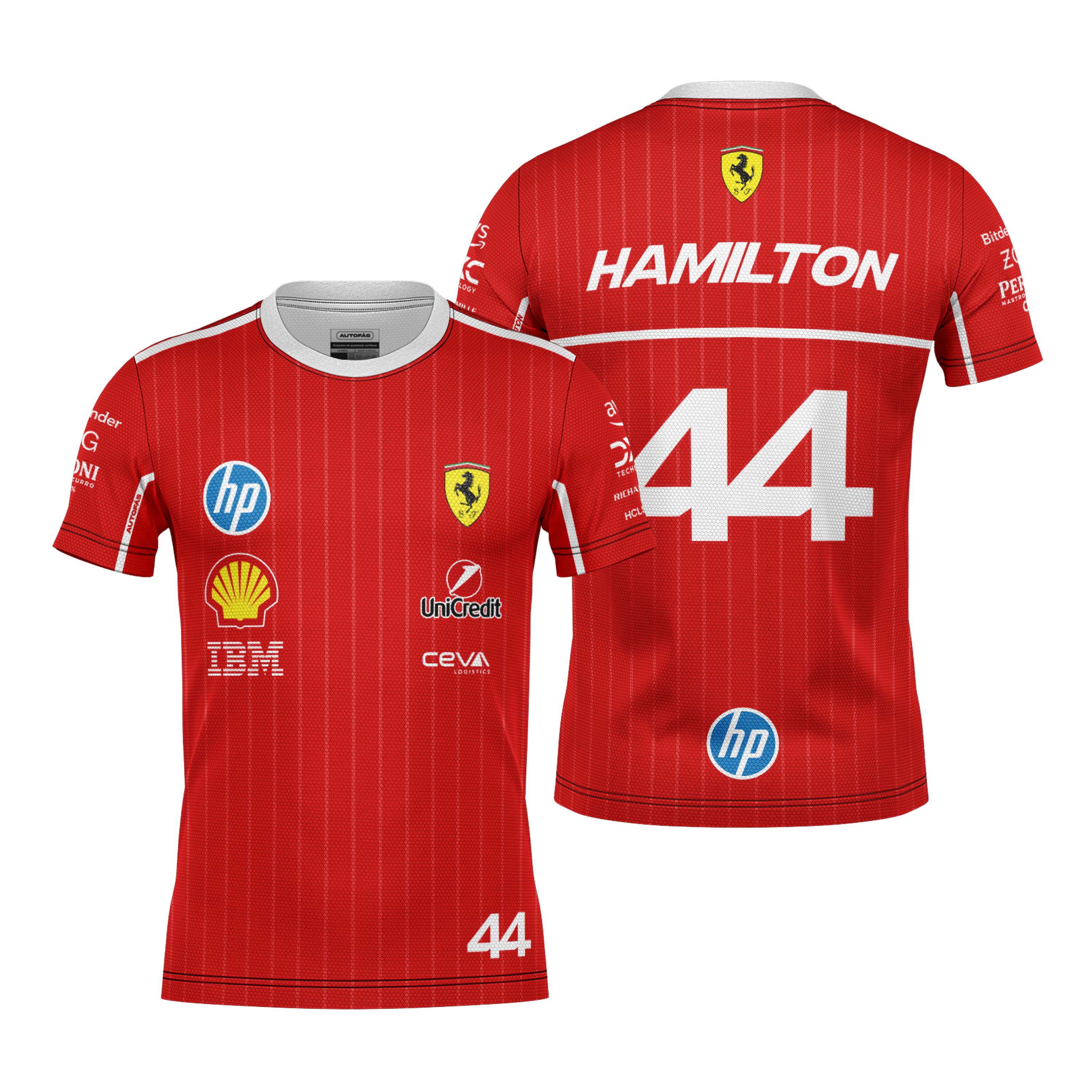 Camiseta Dryfit Full Ferrari Lewis Hamilton 2025