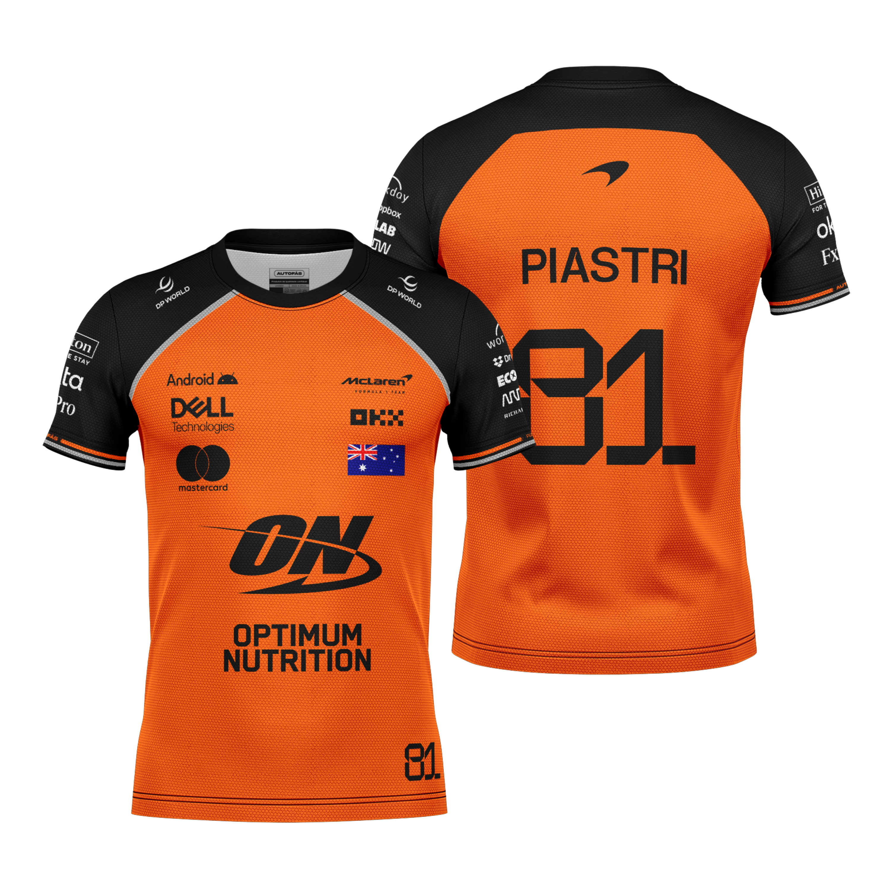 Camiseta Dryfit Full Mclaren Oscar Piastri 2025