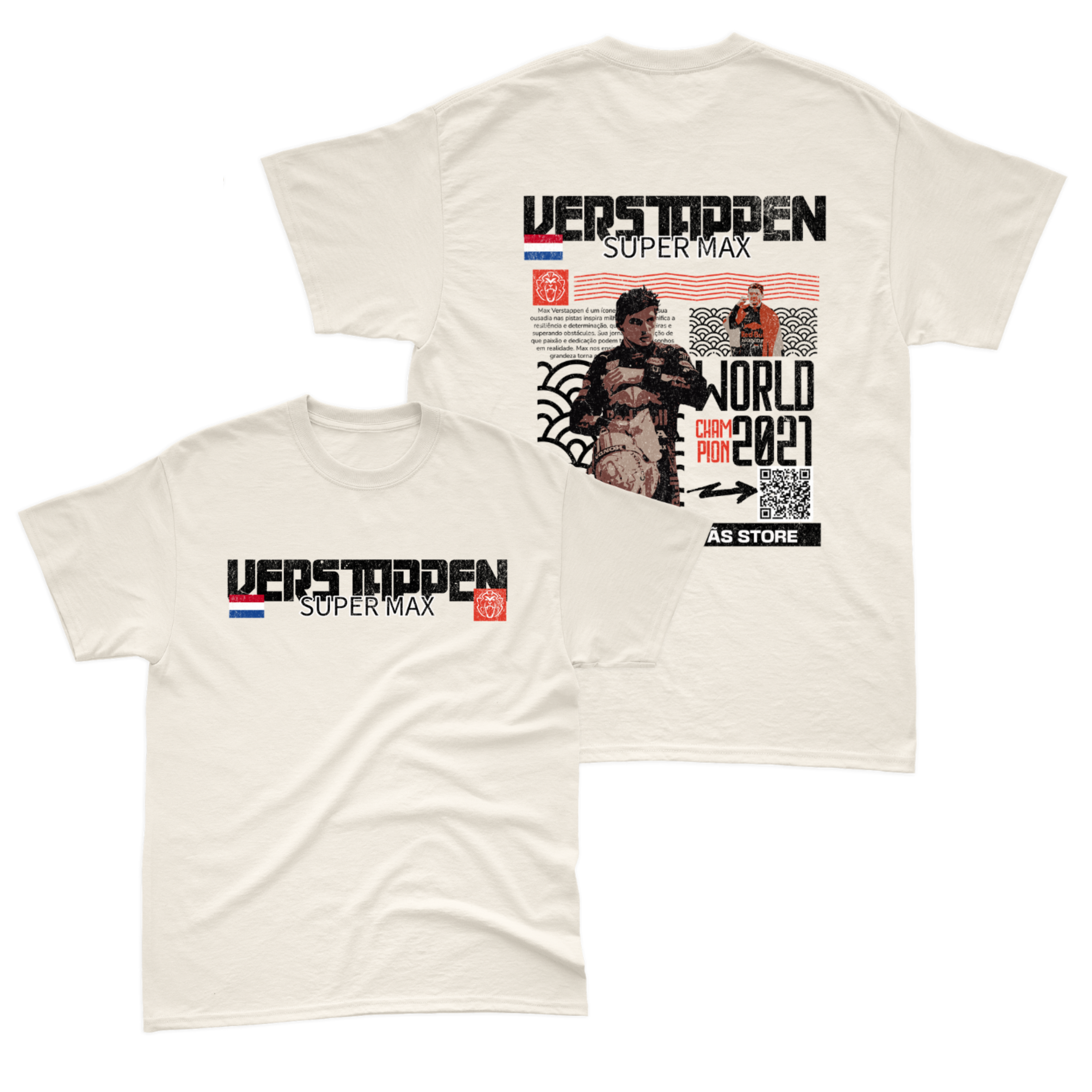 Camiseta Max Verstappen Edição Especial QR Code