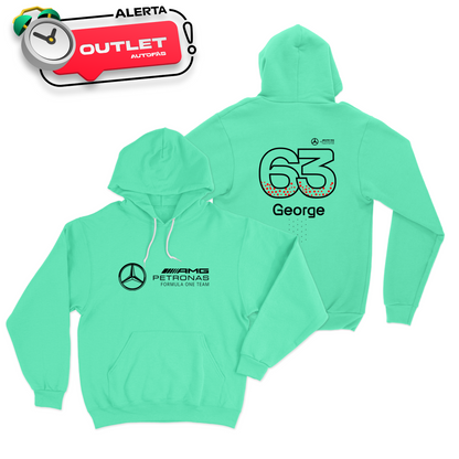 Moletom Canguru Mercedes Verde Menta 63 - Outlet