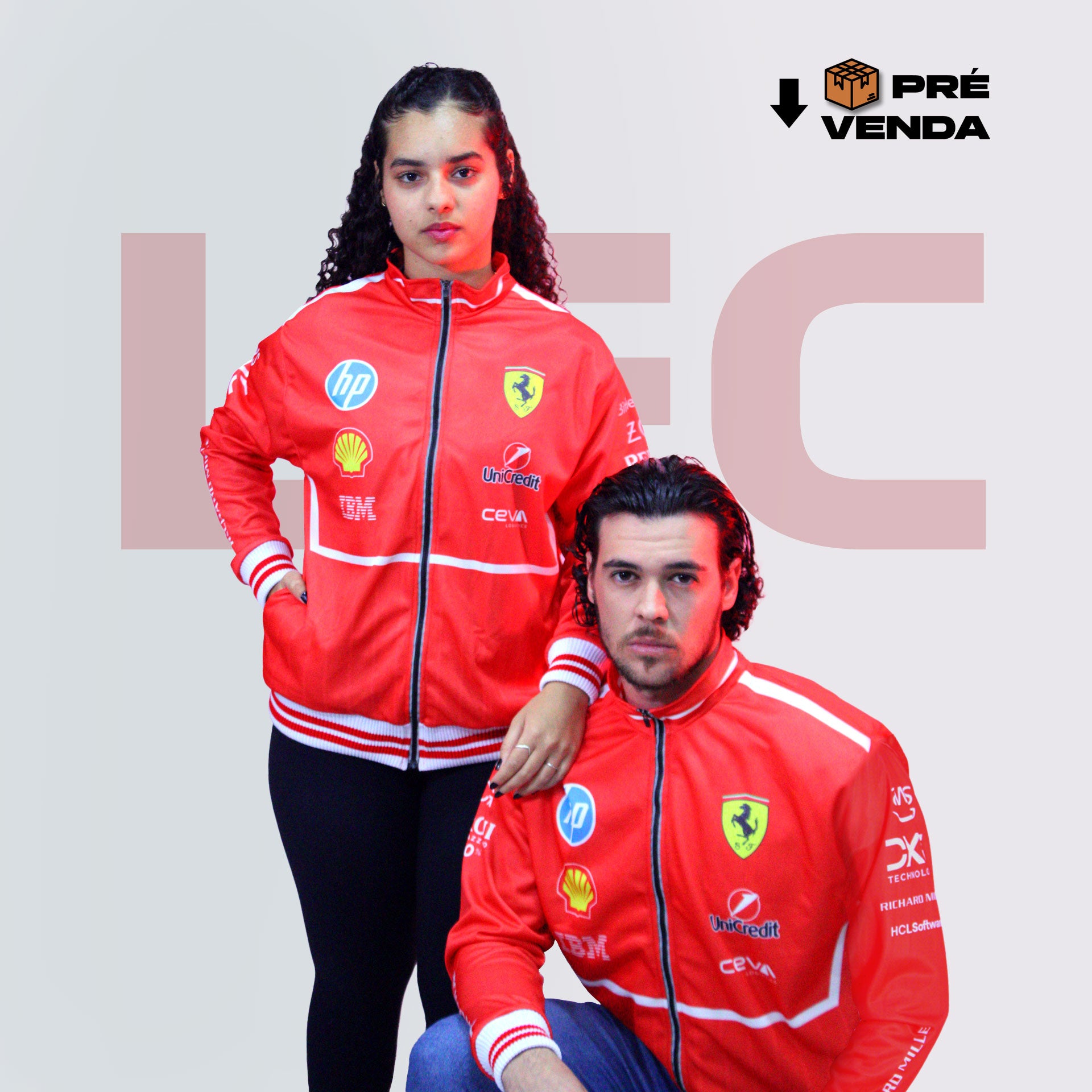 PRÉ VENDA - Agasalho Esportivo Charles Leclerc Ferrari 2025