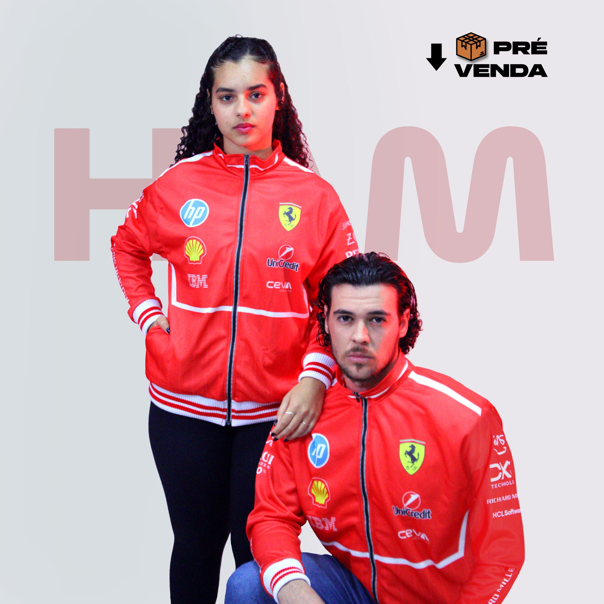 PRÉ VENDA - Agasalho Esportivo Lewis Hamilton Ferrari 2025