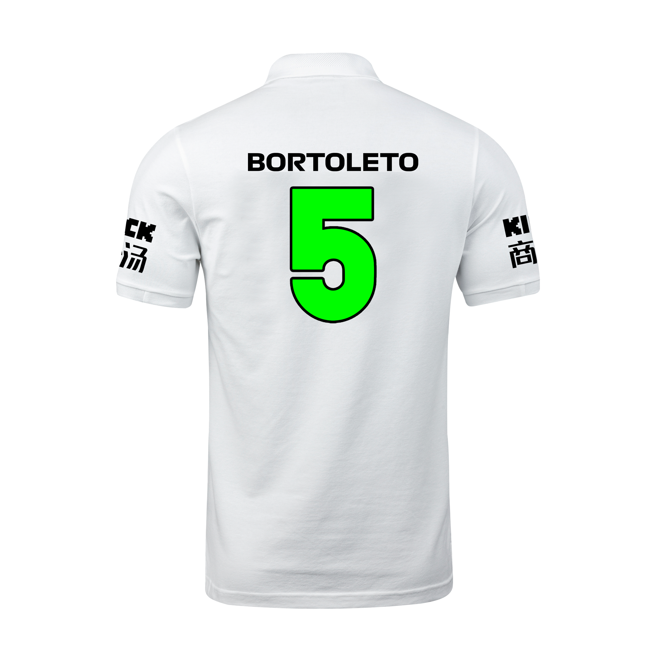 Camisa Polo Gabriel Bortoleto Stake Sauber 2024 Branca