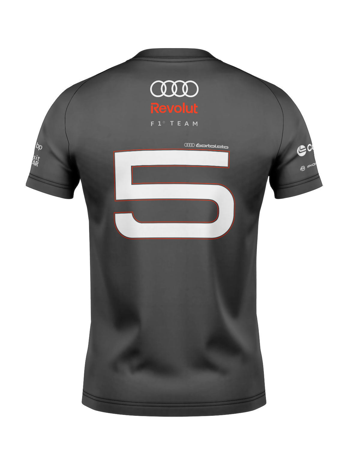 Camiseta Audi Bortoleto 2026 Algodão Cinza