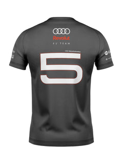 Camiseta Audi Bortoleto 2026 Algodão Cinza